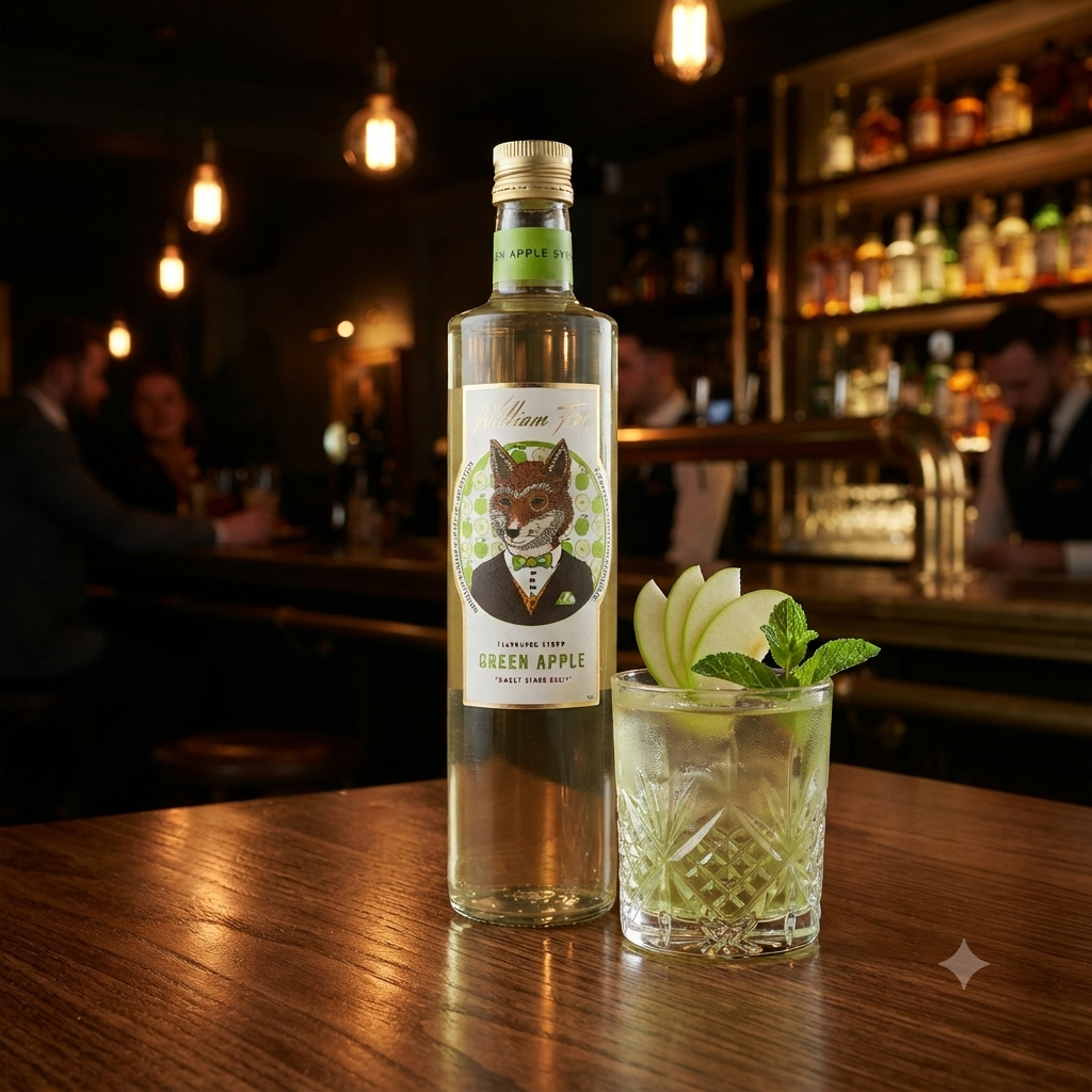 William Fox Green Apple Cocktail Syrup
